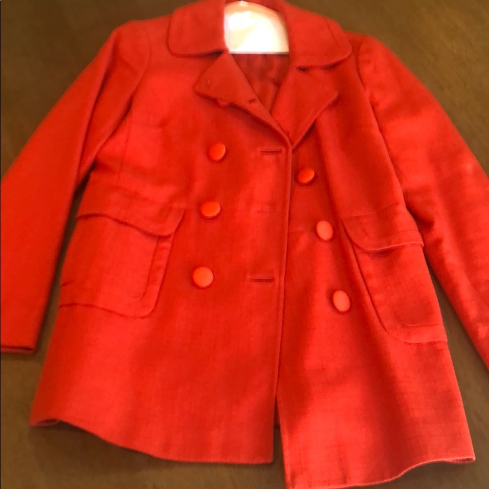 Burnt orange trench coat